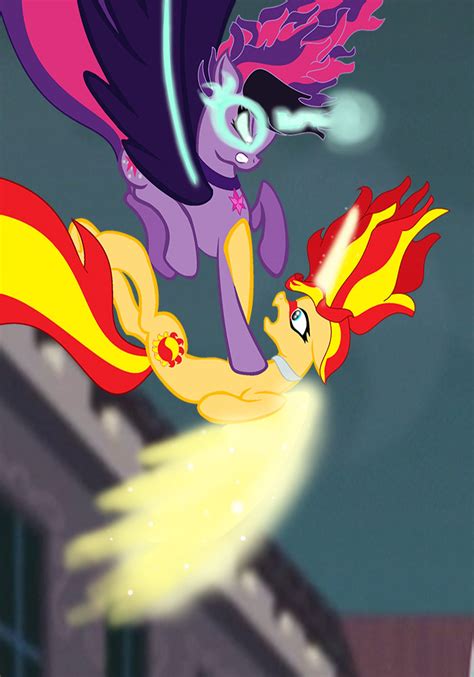 sunset x twilight|twilight and sunset shimmer boxing.